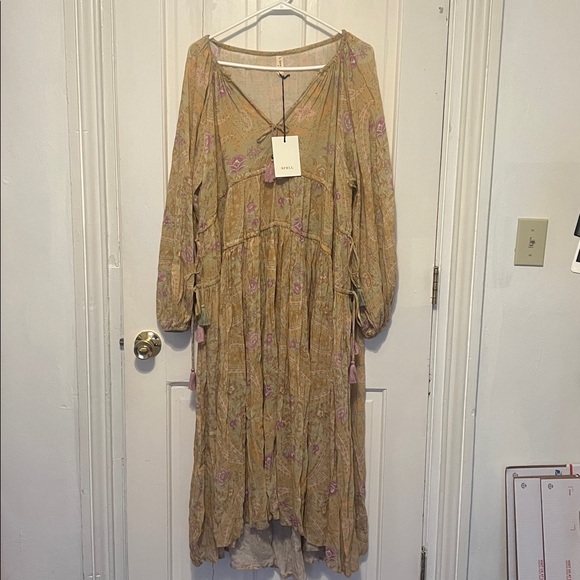 SPELL BELLADONNA DUSTY OLIVE GOWN size medium NWT - Picture 5 of 9